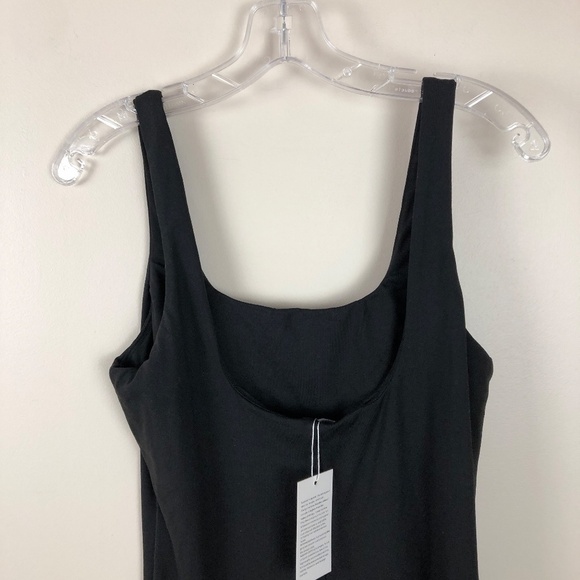 NWT Amazon black unitard with low scoop back L - Picture 8 of 12